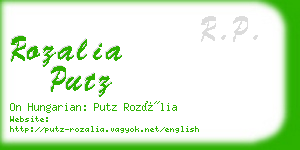 rozalia putz business card